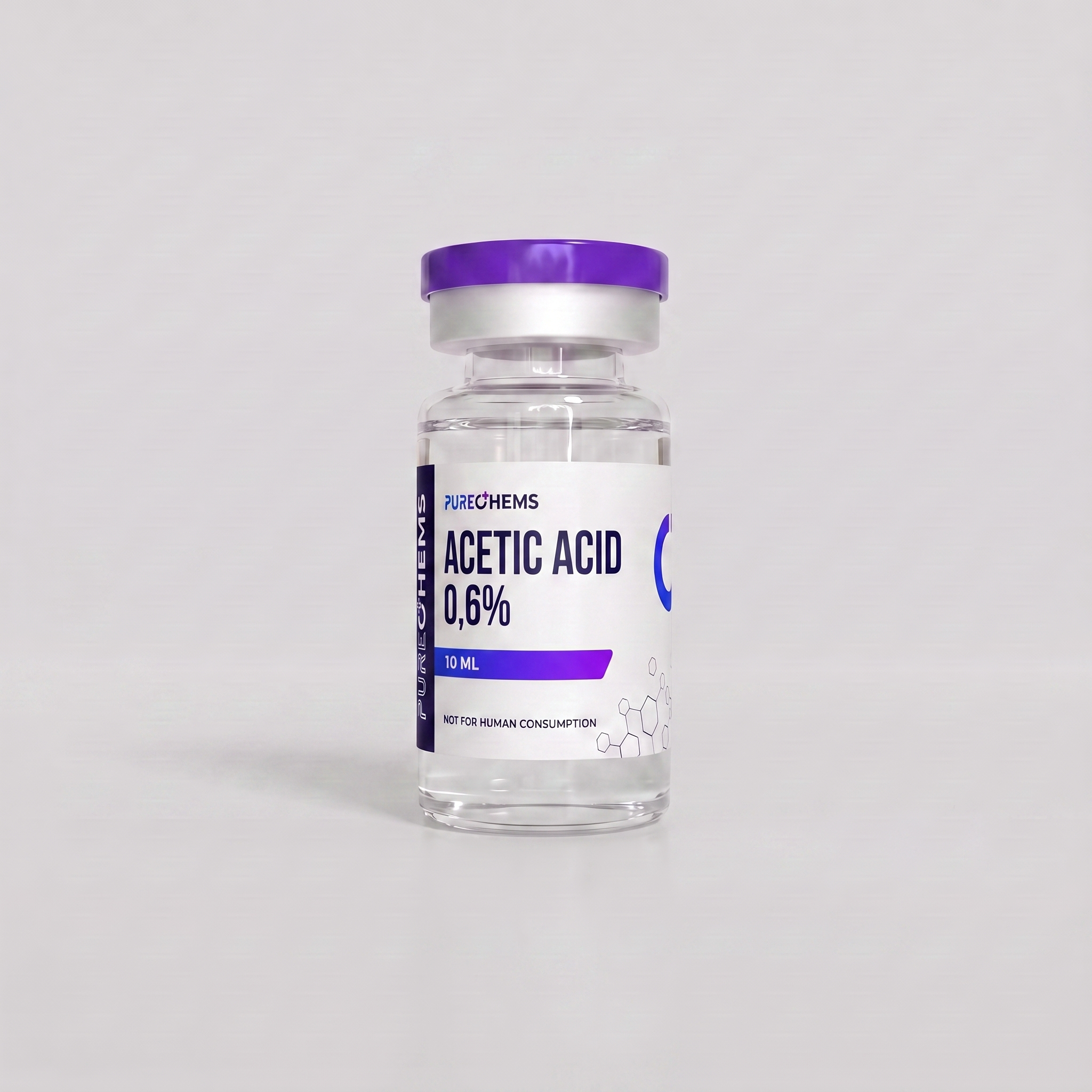Purechems Acetic Acid 0,6% 10 ml vial
